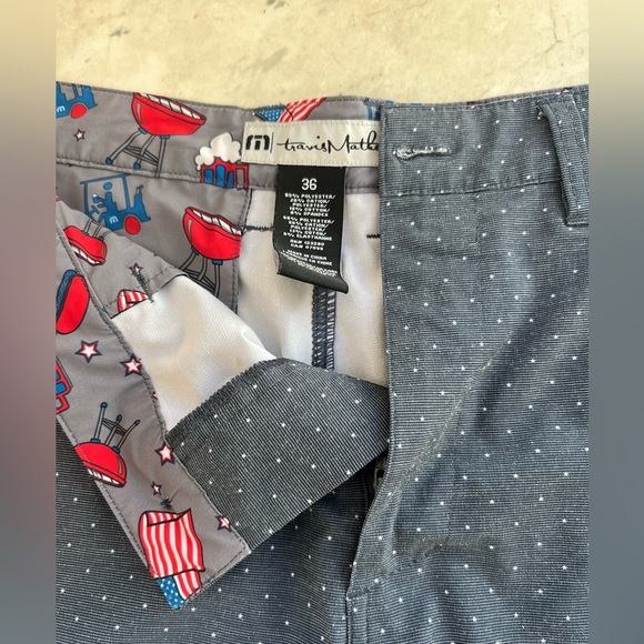 Travis Mathew Golf Men’s Shorts Blue/Gray Lightweight Size 36 - Picture 3 of 4